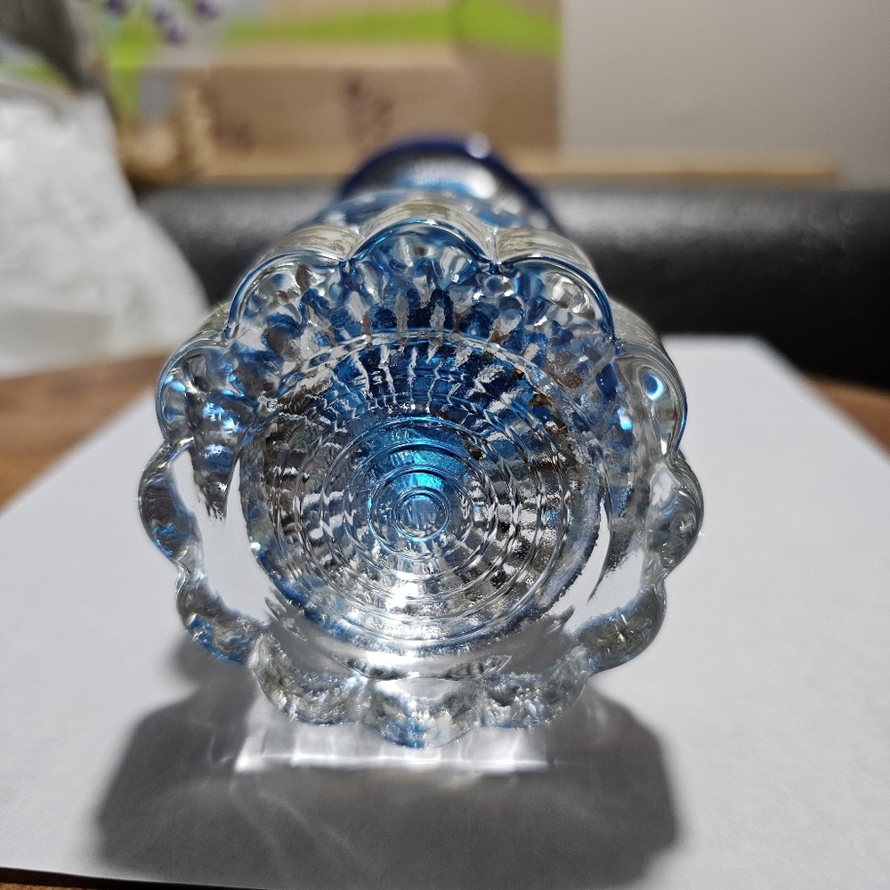 Gorgeous Rare Swedish Glass Blooming Amaryllis